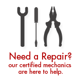 Need a Repair? Our Certified Mechanics are here to Help!